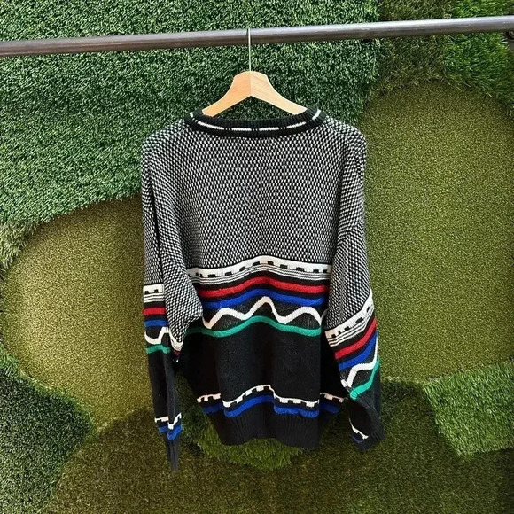 Vintage Entourage  Textured Abstract Sweater Large - Picture 5 of 6